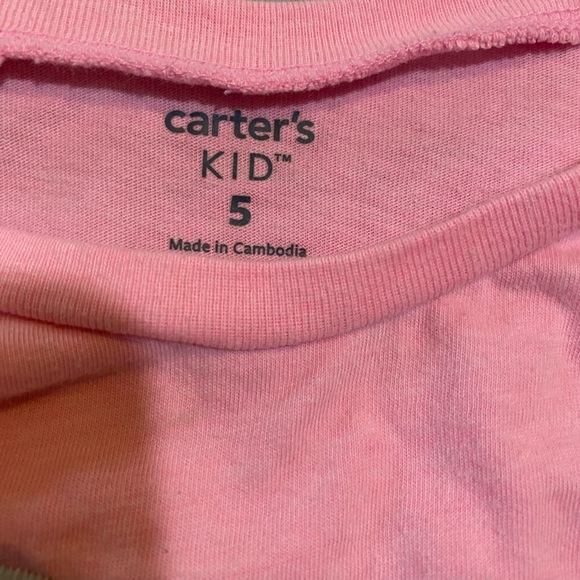 Carter’s kid poodle long-sleeve pink shirt size 5 NWOT - Picture 3 of 4